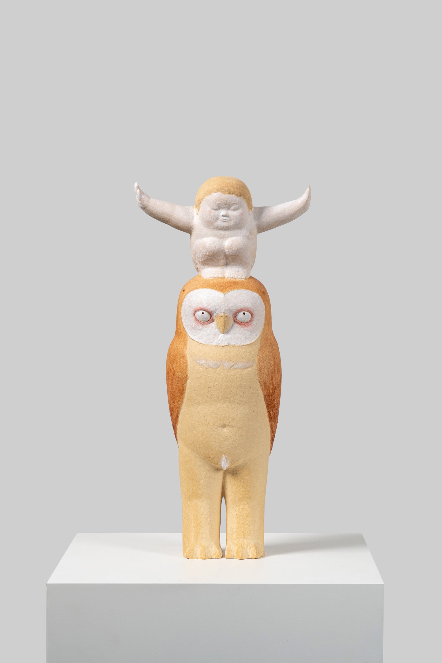 Lin Zhao: Owl and man IV