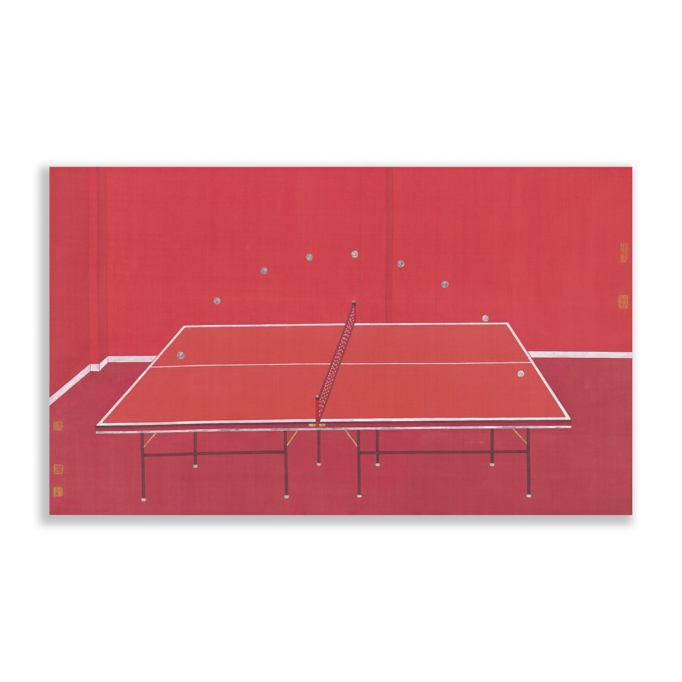 Shengqin Zeng: Red – Ping Pong