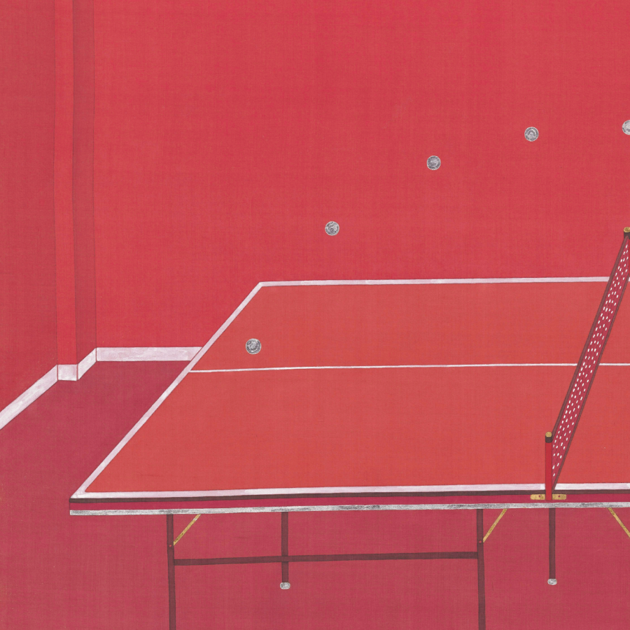 Shengqin Zeng: Red – Ping Pong
