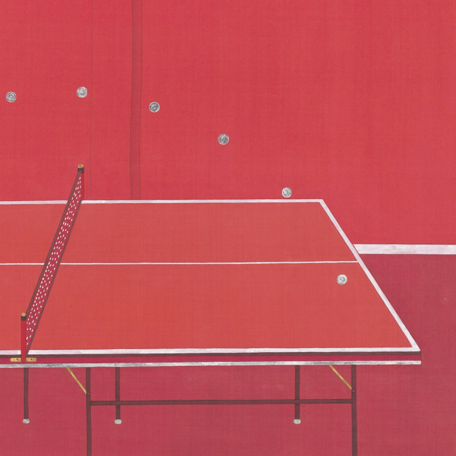 Shengqin Zeng: Red – Ping Pong