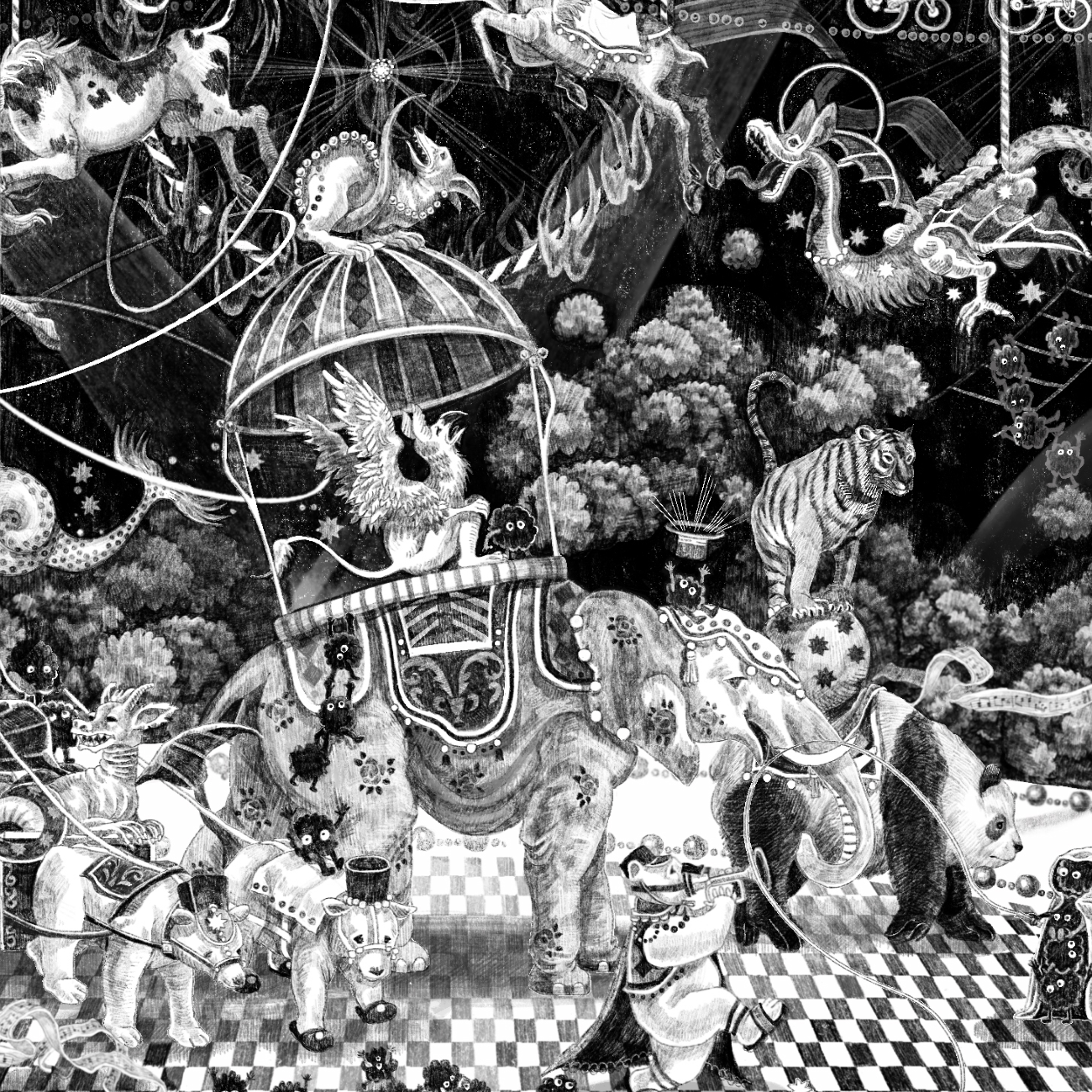 Xinyuan Zhan: Magic Circus Postcard