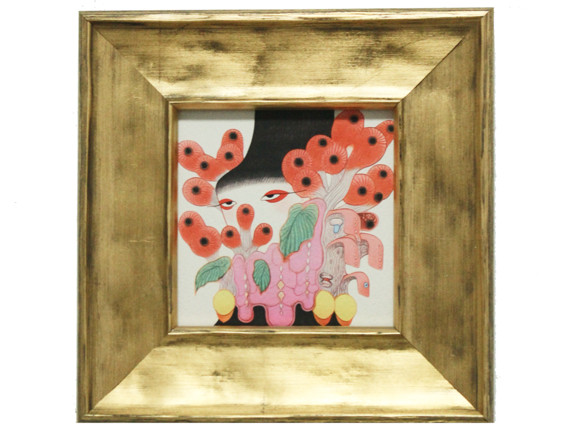 Art illustration framed Court Lady framed print by Asian illustrator Xinyue Guo