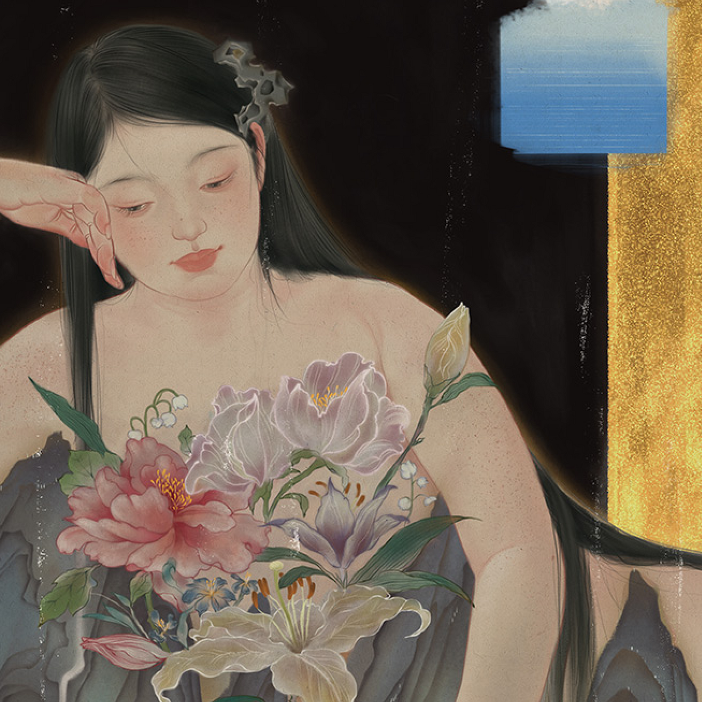 Jun Zhou: Dreamlike Stroll in the Garden- Jade Mountain