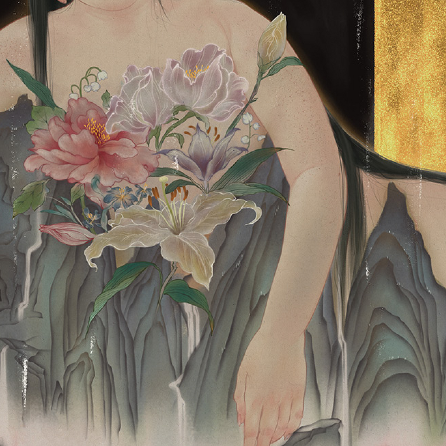Jun Zhou: Dreamlike Stroll in the Garden- Jade Mountain