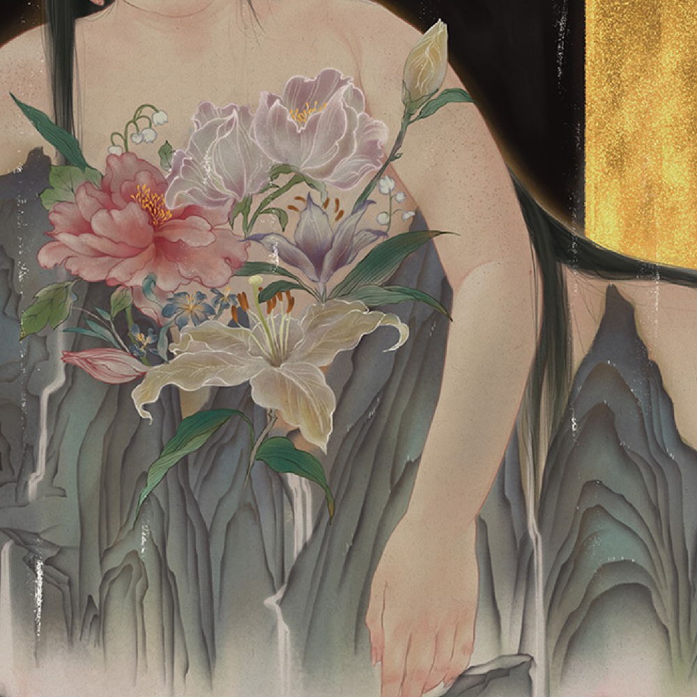 Jun Zhou: Dreamlike Stroll in the Garden- Jade Mountain