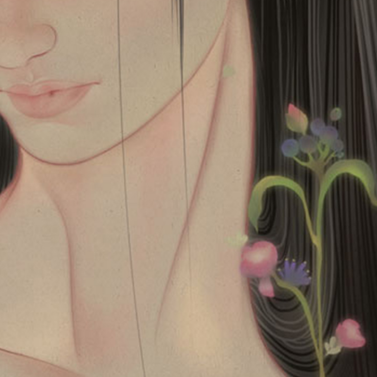 Jun Zhou: Dreamlike Stroll in the Garden- Butterfly Wings Limited Edition Print