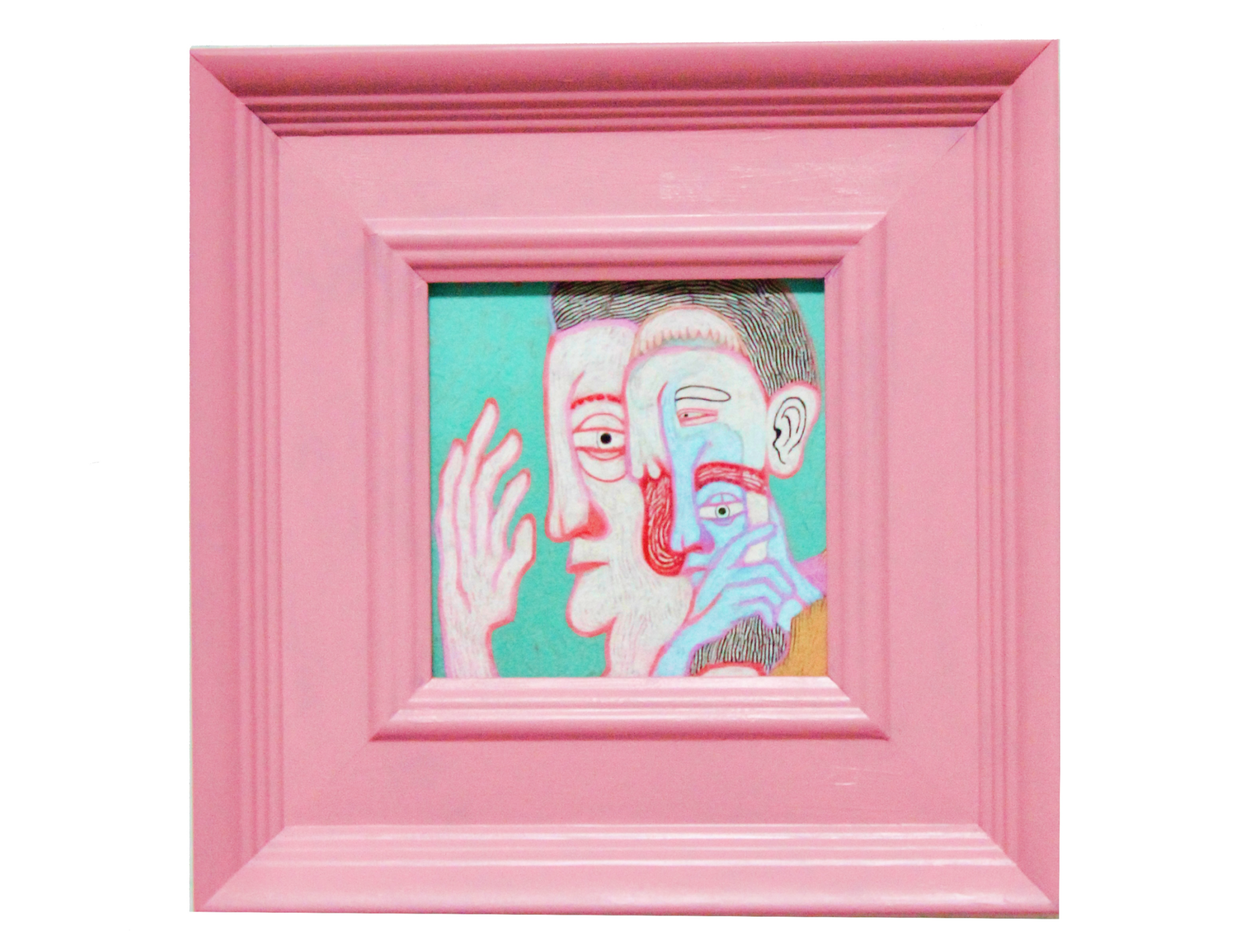 Art illustration framed MorrisonII framed print by Asian illustrator Xinyue Guo